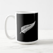 Silver fern flag (NZ) コーヒーマグカップ (左)
