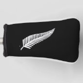 Silver fern flag (NZ) ゴルフヘッドカバー (正面)