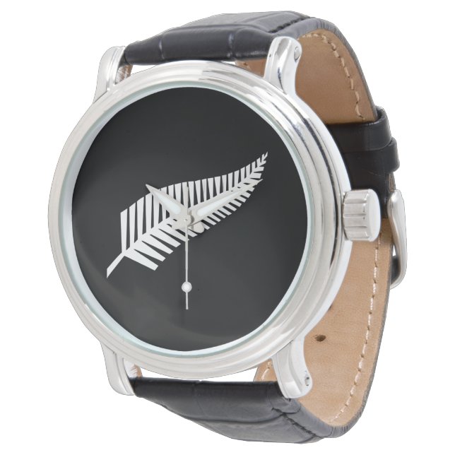 Silver fern flag (NZ) 腕時計 (アングル)