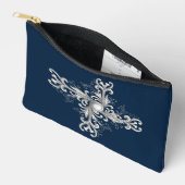 Silver Filigree Pearl Quatrefoil アクセサリーポーチ (見開き)