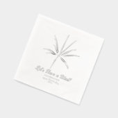 Silver Fireworks New Year's Eve Party 箔ナプキン (左)