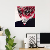 Silver Flair Mask ポスター (ホームオフィス)