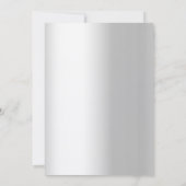 Silver Florals Invitación Bodas de Diamante 招待状 (裏面)