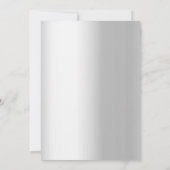 Silver Florals Invitación Bodas de Plata 招待状 (裏面)