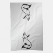 Silver Fox キッチンタオル (縦)