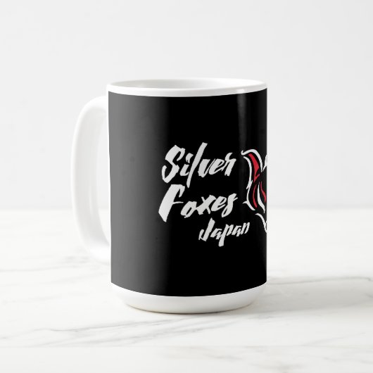 Silver Foxes Mug コーヒーマグカップ (正面左)