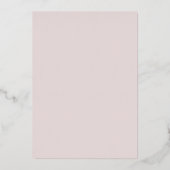 Silver Frame Pink Bow Baptism Foil Thank You Card 箔招待状 (裏面)