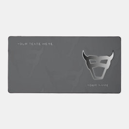 Silver Geometric Bull Pro Gamer Mousepad デスクマット