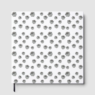 Silver Gift Boxes Elegant Holiday Premium Party ゲストブック