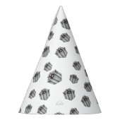 Silver Gift Boxes Elegant Holiday Premium Party パーティーハット (左)