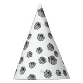 Silver Gift Boxes Elegant Holiday Premium Party パーティーハット (右)