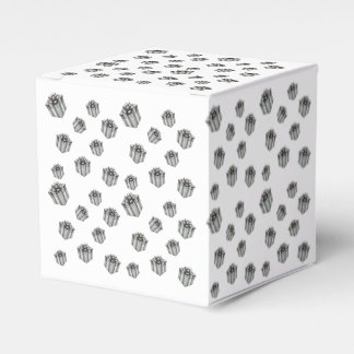 Silver Gift Boxes Elegant Holiday Premium Party フェイバーボックス