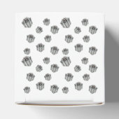 Silver Gift Boxes Elegant Holiday Premium Party フェイバーボックス (上部)