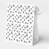 Silver Gift Boxes Elegant Holiday Premium Party フェイバーボックス (裏面サイド)