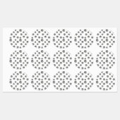 Silver Gift Boxes Elegant Holiday Premium Party ラベル (シート)