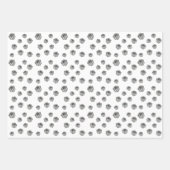 Silver Gift Boxes Festive Premium Aestethic Party ラッピングペーパーシート (正面3)