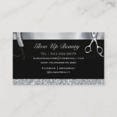 Silver Glitter & Black Glam Hair Stylist 名刺 (裏面)