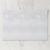 Silver glitter dust party paper placemat ペーパーパッド (正面)