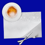 Silver glitter dust party paper placemat ペーパーパッド<br><div class="desc">A silver faux metallic looking background with faux glitter dust. For your business,  company,  school or as party supplies. Can be used both as party paper placemats,  or for writing,  drawing,  party games.</div>