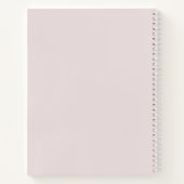 Silver Glitter Frame Pink Bow Baptism Guest Book ノートブック (裏面)