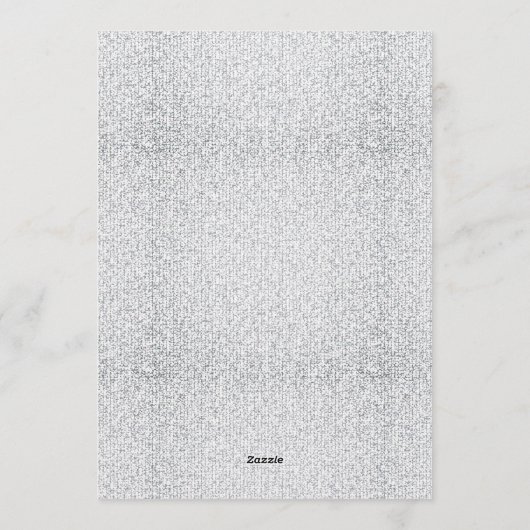 Silver Glitter New Year's Eve Party 招待状 (裏面)