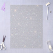 Silver Glitter Texture White Sparkling Diamond 薄葉紙 (クラフト)