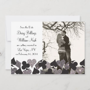Silver Glitz Destiny Las Vegas Photo Save the Date セーブザデート