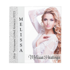 Silver Glitz Pageantオートグラフスモールメモ帳 ノートパッド