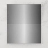 Silver & Gold: A Floral Affair ウェディング プレイスカード (内部開封)