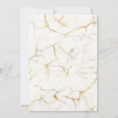 Silver & Gold Abstract Watercolor Wedding 招待状 (裏面)