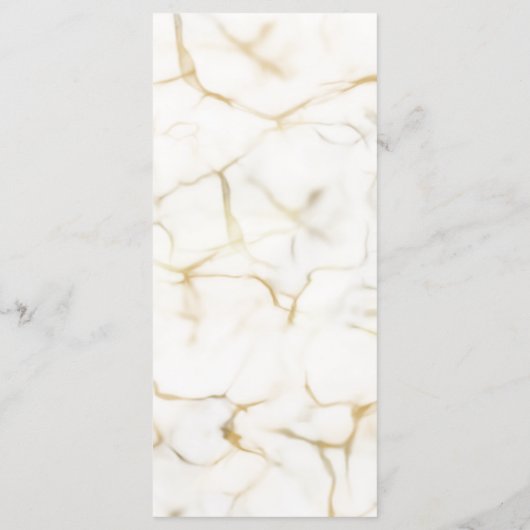 Silver & Gold Abstract Watercolor Wedding Menu  メニュー (裏面)