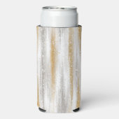 Silver Gold Glitzy Sparkle Christmas New Year スリム缶クーラー (Seltzer裏面)
