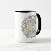 Silver & Gold Mandala マグカップ (正面右)