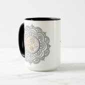 Silver & Gold Mandala マグカップ (正面左)