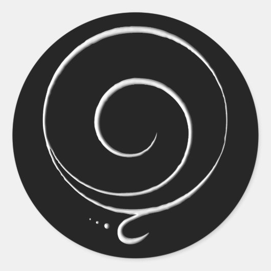 Silver Gratitude  ラウンドシール (正面)