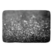 Silver Gray Glitter Bokeh Glam 1 バスマット (正面)