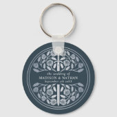 Silver Gray Sword Bridesmaid Royal Wedding Gift キーホルダー (裏面)