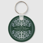 Silver Green Sword Bridesmaid Royal Wedding Gift キーホルダー (裏面)