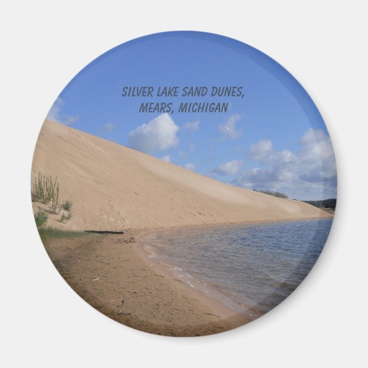 Silver Lake Sand Dunes, Mears, Michigan Magnet マグネット (正面)