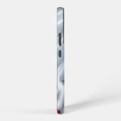 Silver Leaf Red Berry Silk Samsung Galaxyケース (右側面)