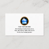 Silver Leaking Water Pipes Plumber 名刺 (裏面)