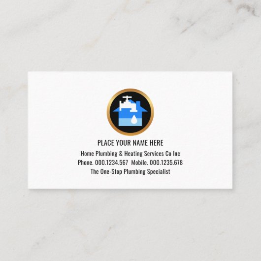 Silver Leaking Water Pipes Plumber 名刺 (裏面)