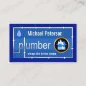 Silver Leaking Water Pipes Plumber 名刺 (正面)