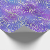 Silver Leopard Agate | Glam Abstract Gradient ラッピングペーパー (角)
