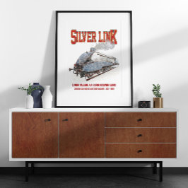 Silver Link - LNER A4形2509号蒸気機関車 ポスター