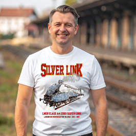 Silver Link - LNER A4形2509号蒸気機関車 Tシャツ