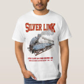 Silver Link - LNER A4形2509号蒸気機関車 Tシャツ (正面)