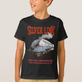 Silver Link - LNER A4形2509号蒸気機関車 Tシャツ (正面)