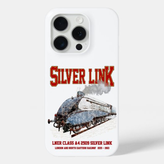 Silver Link - LNER A4形 2509号 蒸気機関車 Case-Mate iPhoneケース (裏面)