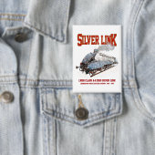 Silver Link - LNER A4形 2509 蒸気機関車 缶バッジ (インサイチュ)